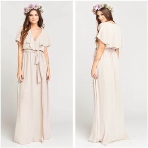 Elegant Cream Maxi Dress